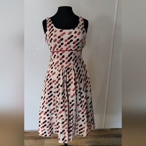 Lapis Multicolor Dot Midi Dress